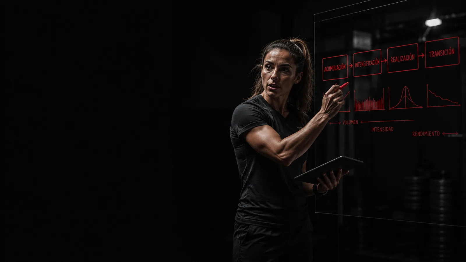 Coach enseñando preparación física para CrossFit online